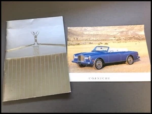 1986 1987 Rolls Royce 34-page Sales Brochure Catalog Corniche Silver Spur Spirit - Picture 1 of 13
