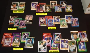 LOTE de tarjetas de béisbol de los Tigres de Detroit estrellas y fracasos en su mayoría finales de los 80' principios de los 90 - Imagen 1 de 23