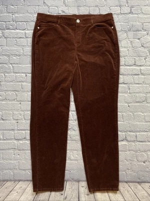 Pantalones de pana Jill para mujer XL altos marrón vino pierna recta Goblincore Foto 1 de 4