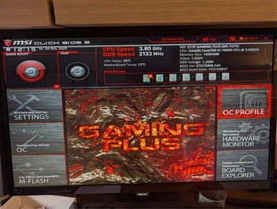 MSI Z270 Gaming Plus Mainboard, Intel i5 7600K CPU, 16GB DDR4RAM - Bild 1 von 4