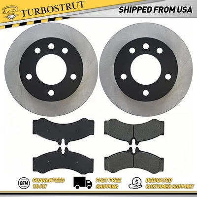 OE Front Brake Rotors Brake Pad Kit for 2003-2006 Dodge Sprinter 2500 3500 2.7L - Image 1 of 2