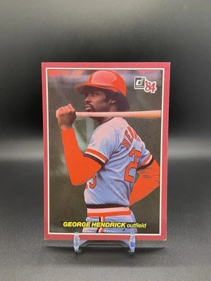 (D) 1984 Donruss Action All-Stars #32 George Hendrick St. Louis Cardinals - Image 1 of 2