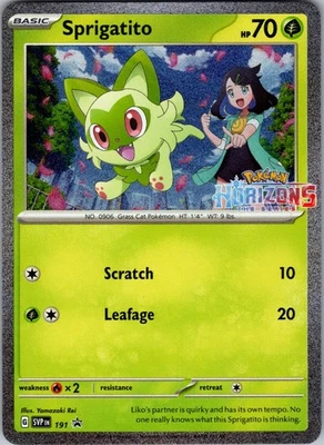 Sprigatito - SV: Scarlet & Violet Promo Cards Reverse Holo 191 Near Mint - Image 1 of 2