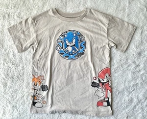Rare Sonic the Hedgehog SEGA Boys L ( 8-10 ) Embroidered Japanese T-shirt - Picture 1 of 9