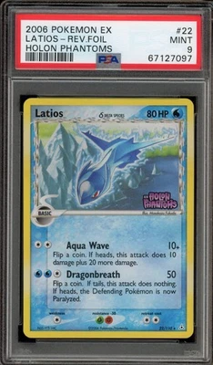 Pokemon Latios EX Holon Phantoms holográfico reverso raro #22 PSA 9 Estado perfeito - Imagem 1 de 2