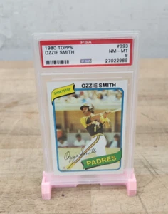 MLB Padres Ozzie Smith 1980 Topps #393 PSA 8 casi nuevo-como nuevo - Imagen 1 de 10