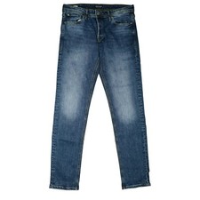 JACK & JONES Mike Men's Jeans Pants Comfort Fit Stretch Skinny Slim W31 L34 Blue