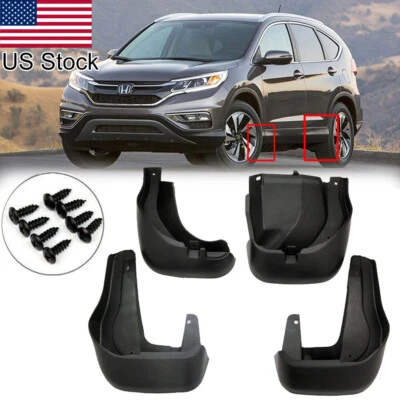 Guardabarros guardabarros delanteros y traseros aptos para Honda CRV CR-V 2012-2016 4 piezas Foto 1 de 4