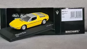 MINICHAMPS MASERATI BORA 1972 YELLOW 400 123401 1/43 - Picture 1 of 4