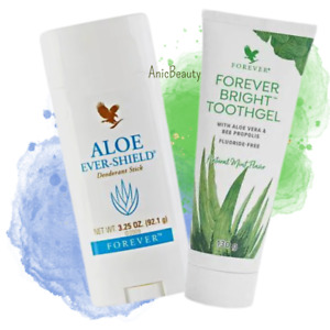 2er Set Aloe Ever-Shield Fixed Deostift + Forever Bright Toothgel Fluoride Free