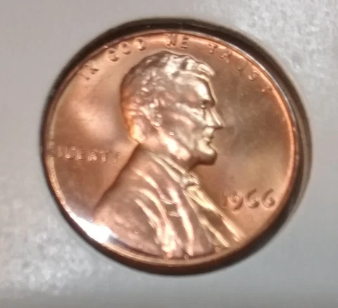 1966 Lincoln Memorial Cent  P - BU - Uncirculated Cover