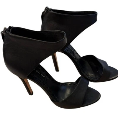 Alice & Olivia Women's Heels Gretchen Black Size EU 36.5/US 6 Stiletto Open Toe - Image 1 of 4