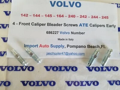 Volvo 142 - 144 - 145 - 164 - 242 - 244 - 245 67-75 W/ATE Calipers Bleed Screws - Image 1 of 4