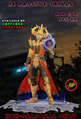 Diablo 3 - Santificado + ETH + SS Infundido - Firebird's Finery - 3.4T DMG - Imagem 1 de 4