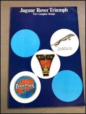 1977 Jaguar XJS XJ6 Daimler Range Rover 3500 Triumph TR7 32page Brochure Catalog Foto 1 de 4