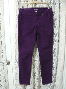 ANN TAYLOR LOFT MODERN SKINNY TAGLIA 2 (29x31) CORDE BORDEAUX - VITA BASSA - STRETCH - EUC - Foto 1 di 11
