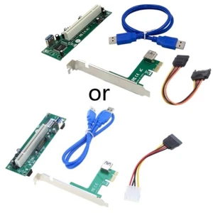 PCI to Single / Dual PCI Adapter Card PCIe x1 to 1/2 PCI Slot Riser Card - Afbeelding 1 van 17