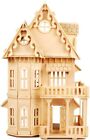 NWFashion Childrens 17" Wooden 6 Rooms DIY Kits Assemble Miniature Doll House