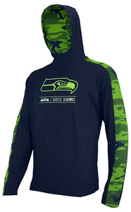 Zubaz NFL Men's Seattle Seahawks Elevated Lightweight Hoodie W/ Camo Accents - Picture 1 of 7