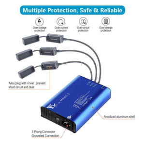 5 IN 1 Battery Fast Charging Rapid Charger Hub w/ Dual USB For DJI Mavic 3 /CINE - Photo 1 sur 14