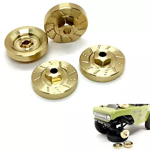 4pcs Metal Brass Hex Adapters for Axial SCX24 90081 RC Model Racing Car Truck - Picture 1 of 4