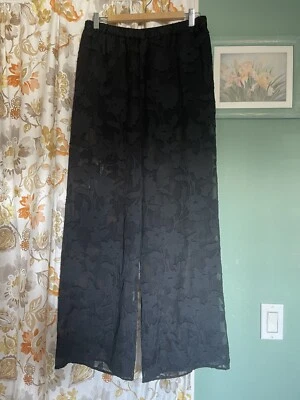 Pantalón negro seda/algodón Guess talla S alto Foto 1 de 4