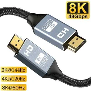 8K HDMI Cable HDMI2.1 Cable 8K 4K@120Hz HDMI Switch Splitter Extension Cable - Picture 1 of 16