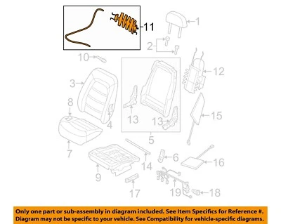 Soporte lumbar Ford OEM 06-10 Explorer Sport Trac 7L2Z7865500A Foto 1 de 2