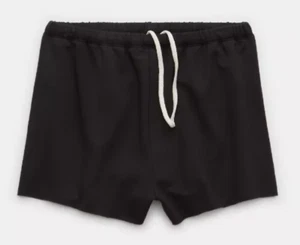 Offline By Aerie Women's Medium Black 2XL Fleece 2.5" Inseam Sweat Shorts NWT - Picture 1 of 6