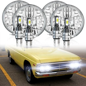 4pcs 5 3/4" 5.75 Round LED Headlights for Mazda 808 B1600 B1800 B2000 B2200 - Picture 1 of 15