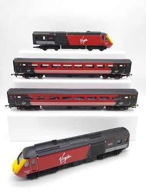 Hornby Virgin 125 HST High Speed Train 4pc Set & Working Lights - (Unused) Mint - Image 1 of 4