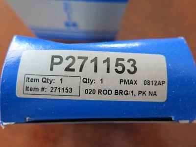 PowerMax P271153 Rod Bearings .020"  4 Pairs NOS (2C1-1) - Image 1 of 3