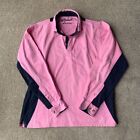 Rydale Size Small Pink And Navy Deck Shirt