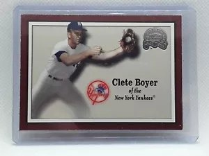 Clete Boyer 2000 Fleer Greats Of The Game Baseball - #88 - New York NY Yankees - Picture 1 of 2