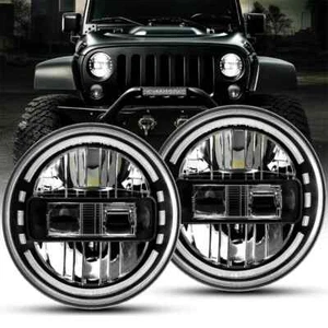 Auto LED 7 Zoll Rund Scheinwerfer für Beetle Classic Lada Niva Urban Jeep Wrangler - Bild 1 von 28
