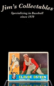 1960 Topps Baseball Card Claude Osteen Cincinnati Reds #206 - Picture 1 of 2