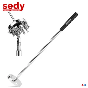 35Lbs Telescoping Magnetic Sweeper Pickup Tool Telescopic Hold No- Shlip Handle - Picture 1 of 8