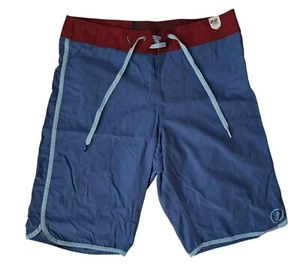 Volcom New Swim Board Shorts Blue Red 30 Inseam 12" - Picture 1 of 7