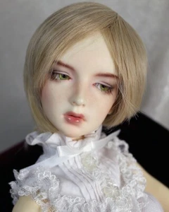 Peluca de muñeca 1/4 1/3 7-8" BJD MSD Sd pelo rubio corto JR-198 NUEVA EE. UU. Localización - Imagen 1 de 5