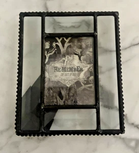 Crystal Cut Leaded Glass Picture Frame 6” X 5” - Picture 1 of 6