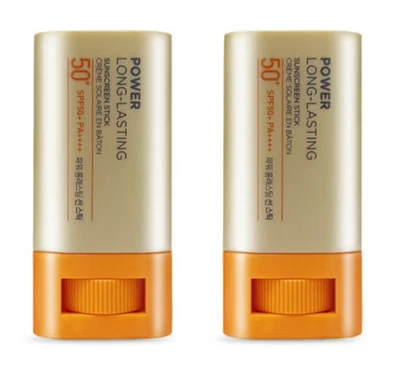 The Face Shop Power Long-Lasting Sunscreen Stick 18g x 2ea SPF50+ PA++++ K-Beaut Foto 1 de 4