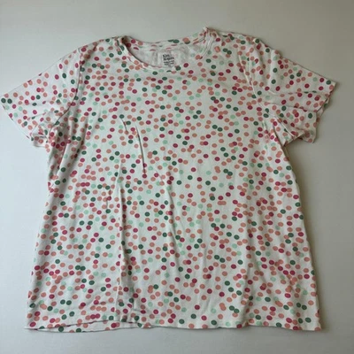 Женская рубашка Kim Rogers XL белая многоцветная в горошек идеально мягкий хлопок - Изображение 1 из 4