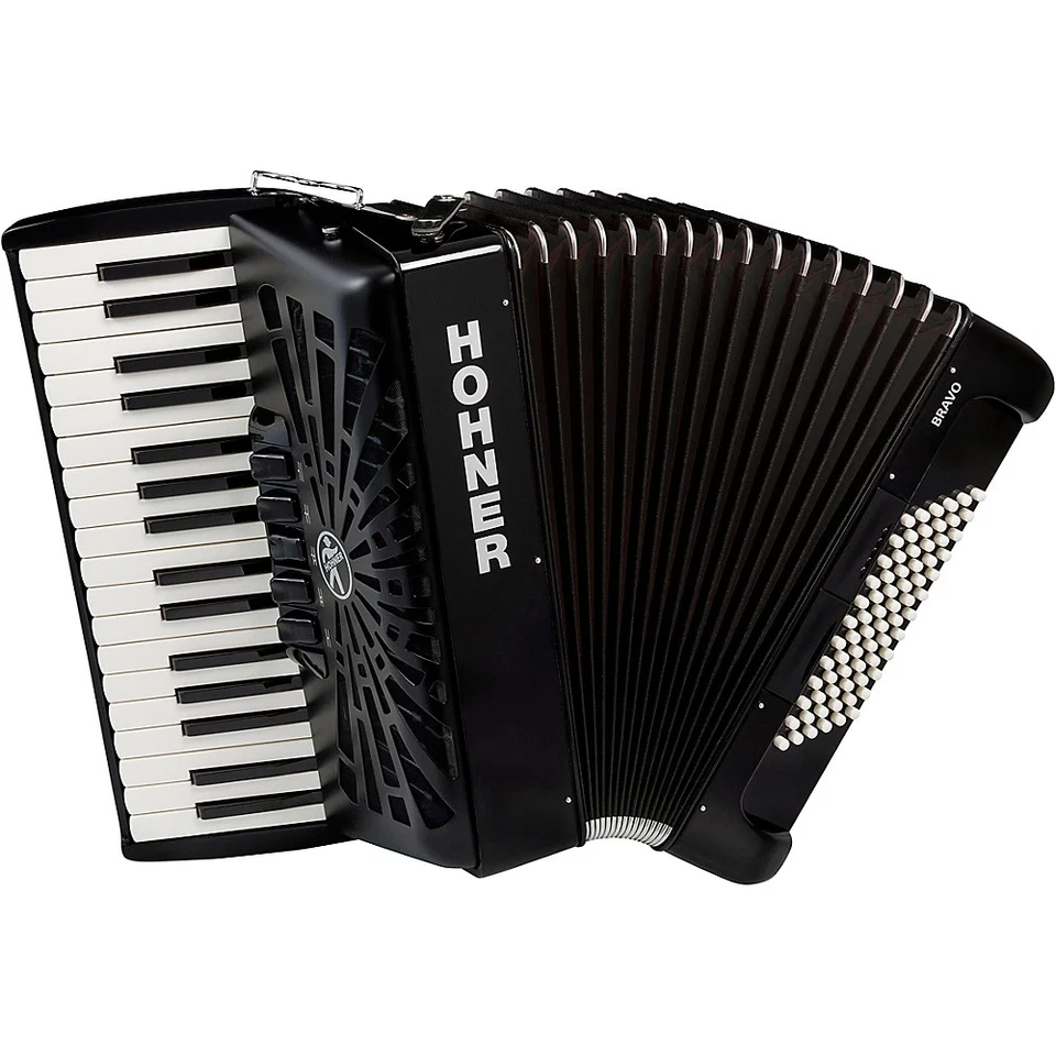 Acordeón Hohner Bravo III 72 con fuelle negro Foto 1 de 1