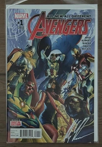 All New All Different Avengers #1 Signed by Alex Ross with COA - Picture 1 of 2