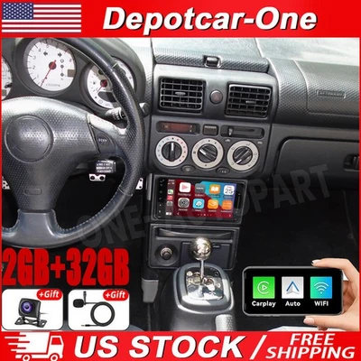 Radio estéreo de coche de 7"" para Toyota MR2 Spyder 2000-2005 Android 13 CarPlay GPS tablero Foto 1 de 4