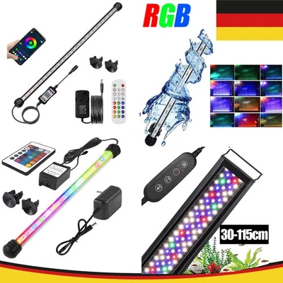 Lampada illuminazione acquario regolabile LED RGB spettro completo luce da appoggio - Immagine 1 di 4