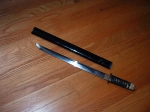 [GN1-02-01-44] Japanese Sword:  Mumei Wakizashi in Koshirae