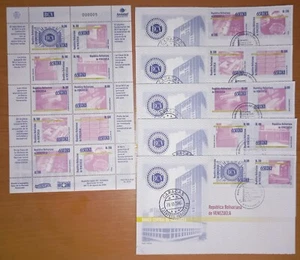 Venezuela: 2005; Scott 1656 central banck of Venezuela + 5 F.D.C. VZ2866 - Picture 1 of 2