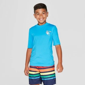 Medium Husky Boys Blue Shirt R-Way by ZeroXposur Rashguard - Picture 1 of 7