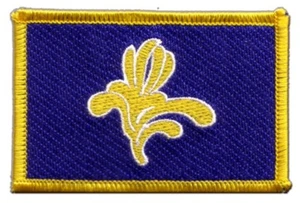 Belgien Hauptstadtregion Brüssel Aufnäher Flaggen Fahnen Patch Aufbügler 8x6cm - Bild 1 von 1